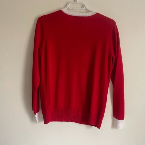 Candy Cane & Jingle Bell Print Sweater - Picture 5 of 7